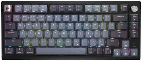 Corsair K65 PLUS Ασύρματο Gaming Πληκτρολόγιο 75% με Corsair MLX Red διακόπτες και RGB φωτισμό (Αγγλικό US)