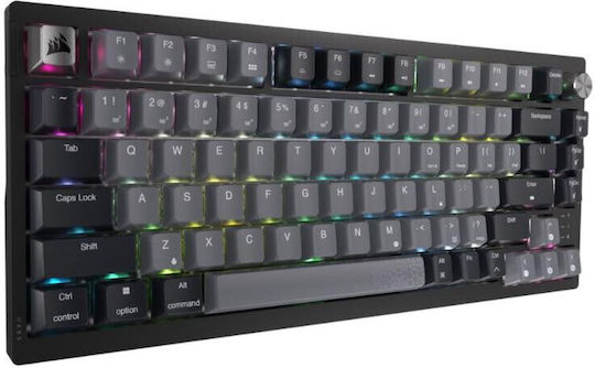 Corsair K65 PLUS Ασύρματο Gaming Πληκτρολόγιο 75% με Corsair MLX Red διακόπτες και RGB φωτισμό (Αγγλικό US)