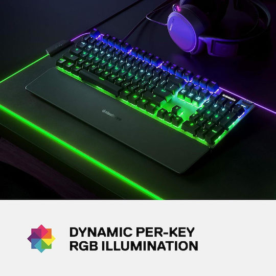 SteelSeries Apex 7 Gaming Mechanical Keyboard with SteelSeries QX2 switches and RGB lighting (International English)