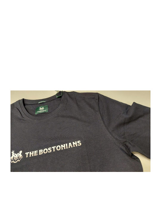 The Bostonians Herren Kurzarmshirt Blau