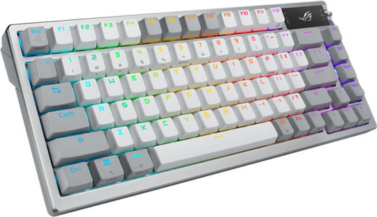 Asus ROG Azoth Fără fir Gaming Tastatură Mecanică 75% cu ROG NX Red comutatoare și iluminare RGB (Engleză Internațională) Alb