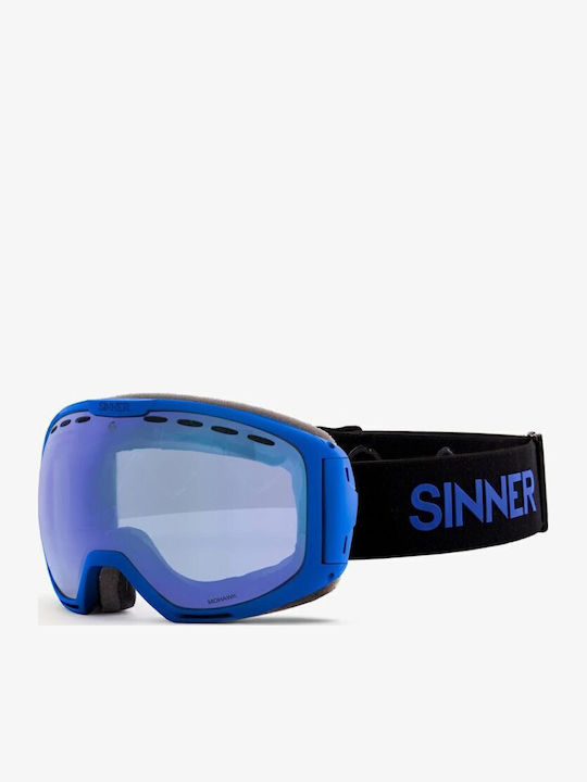 Sinner Mohawk Ски & Сноуборд Маска Детска Син с Леща в Цвят Син