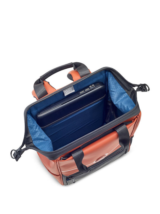 Delsey Turenne Τσάντα Πλάτης για Laptop 14" σε Πορτοκαλί χρώμα