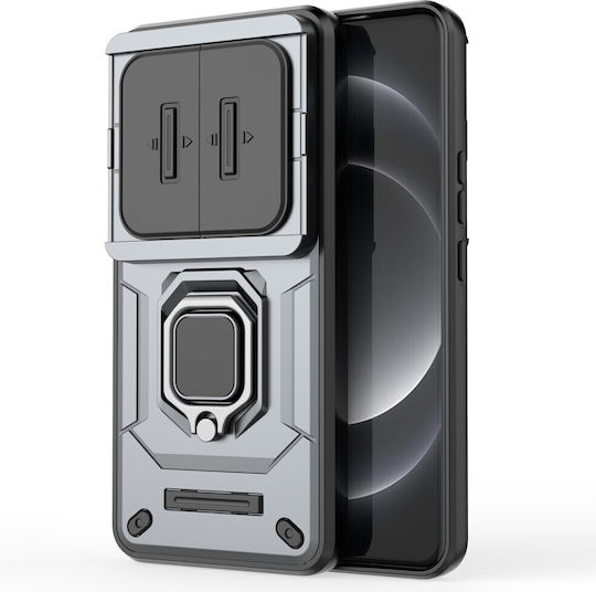 Mad Mask Camshield Armor Back Cover Πλαστικό / Σιλικόνης Γκρι (Xiaomi 14 Ultra)