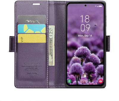 Caseme 023 Series Wallet Synthetic Magnetic Purple (Galaxy A55)