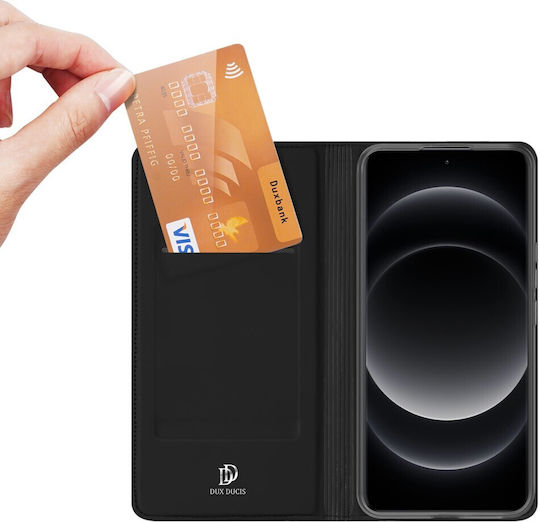 Dux Ducis Skin Pro Series Buchen Sie Synthetisches Leder / Silikon / Kunststoff Schwarz (Xiaomi 14 Ultra)