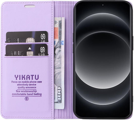 5g Yikatu Folio Series Stand Book Synthetic Leather / Silicone / Plastic Purple (Xiaomi 14 Ultra)