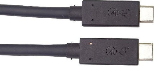 PremiumCord Thunderbolt 3 Cable 100W Black 1.2m