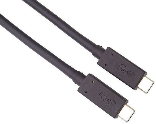 PremiumCord Thunderbolt 3 Cable 100W Black 1.2m