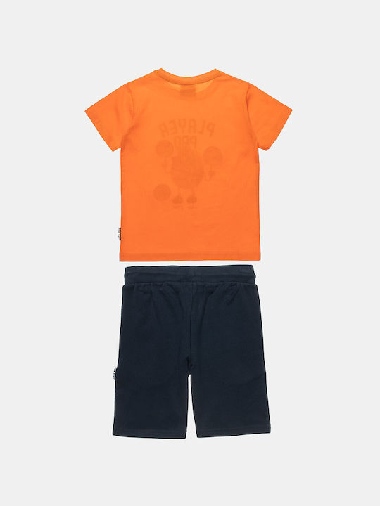 Alouette Kids Set with Shorts Summer 2pcs Orange Five Star