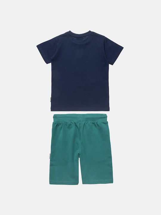 Alouette Kinder Set mit Shorts Sommer 2Stück Blau Five Star