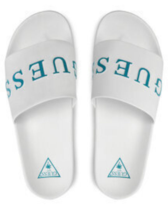 Guess Frauen Flip Flops in Weiß Farbe