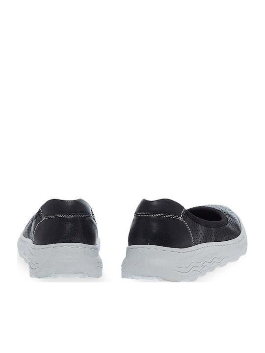 Leder Damen Ballerinas Spitz zulaufend Schwarz