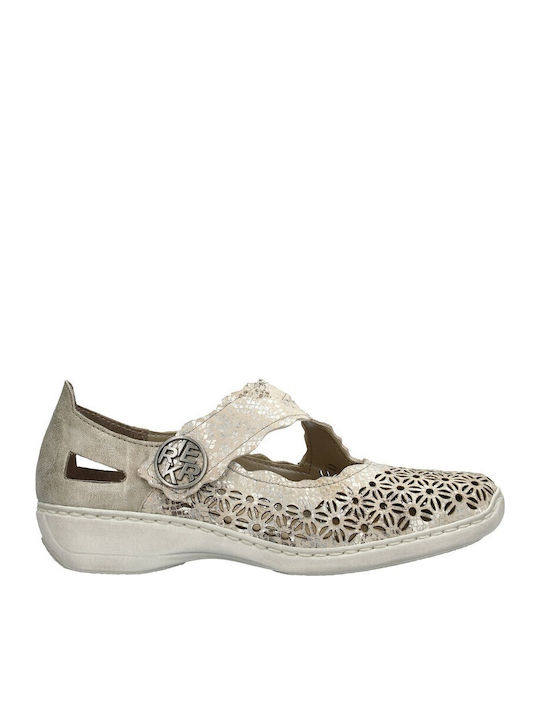 Damen Ballerinas in Beige Farbe