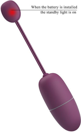 Pretty Love Nymph Vibrator Egg with Remote Control Flesh