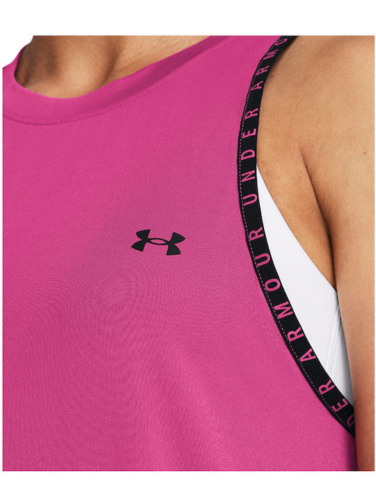 Knockout Novelty Women's Athletic Blouse Sleeveless Fuchsia