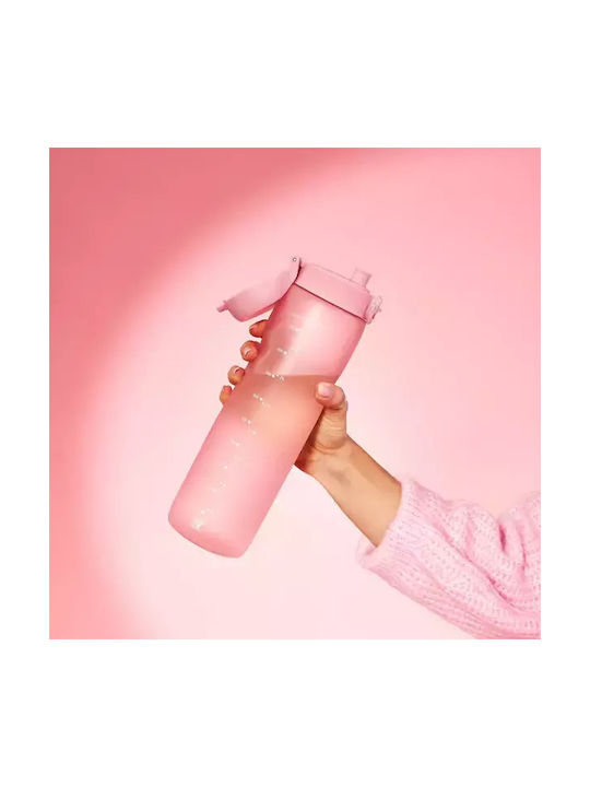 Ion8 Αθλητικό Παγούρι Πλαστικό 1000ml Ροζ