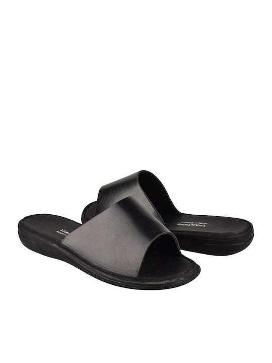Women's Flat Sandals in Black Color