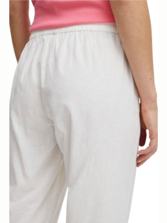Women's Fabric Trousers White