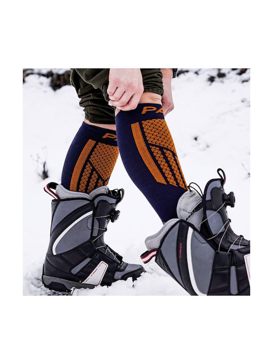 P.A.C. Șosete de schi și snowboard Portocaliu 1 pereche