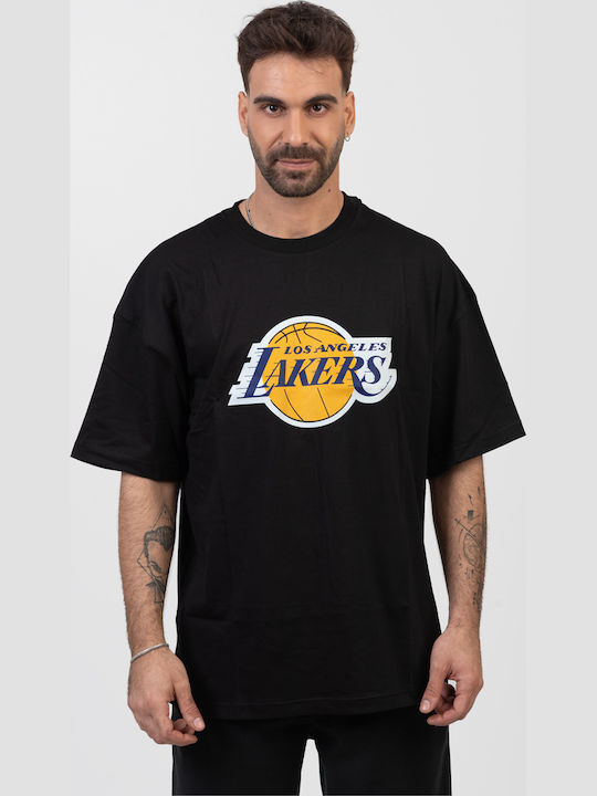 Oversize Ανδρικό T-shirt Los Angeles Lakers Μαυρο Μαύρο