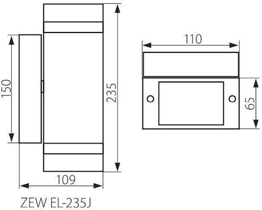 Kanlux Wandmontierte Außenleuchte GU10 IP44 10.9x35x23.5εκ.