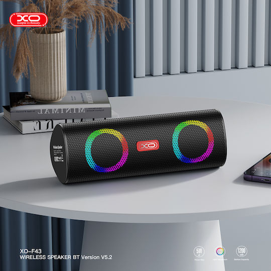 XO F43 Bluetooth Speaker 10W with Radio and Battery Life up to 4 hours Black
