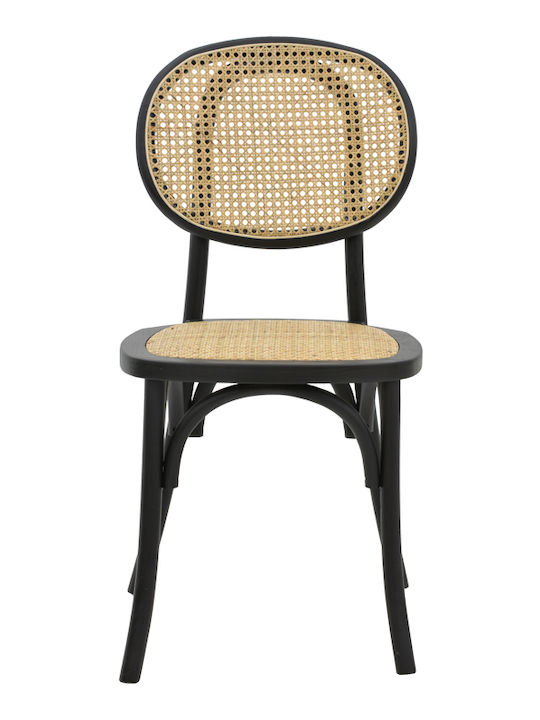 Scaun de exterior Lemn Zoel Negru 45x52x82cm