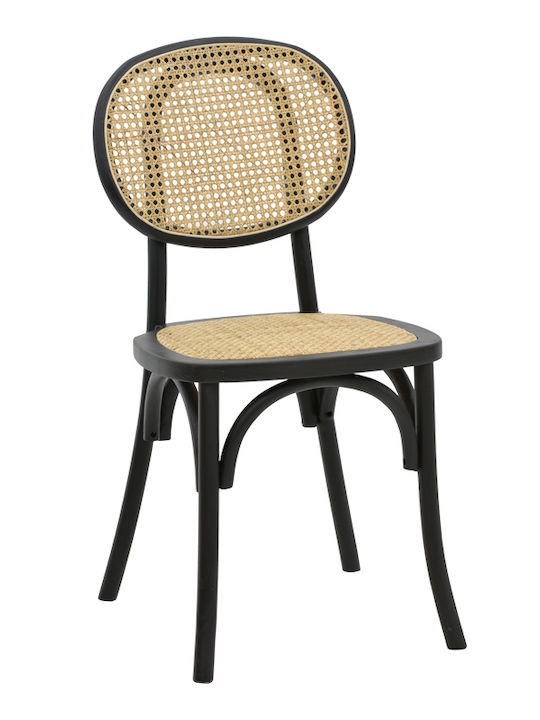 Scaun de exterior Lemn Zoel Negru 45x52x82cm