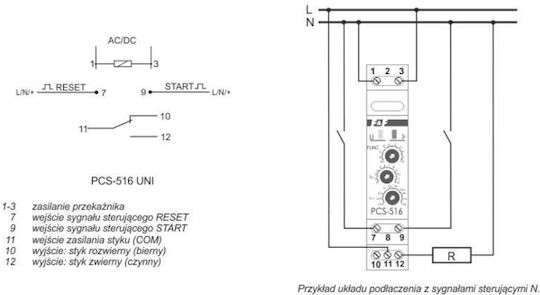 F&F Ρελέ 8A Multifunctional Timer Transmitter 12-264V PCS-516UNI