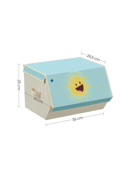 Songmics din Țesătură Albastru deschis 3buc
