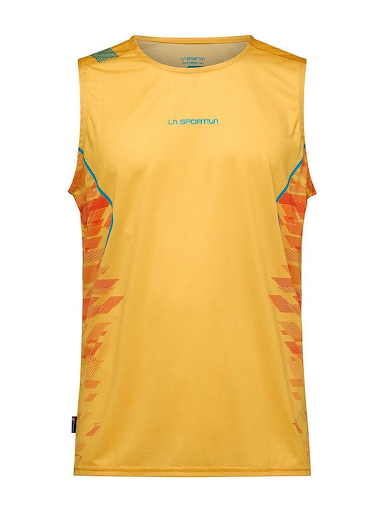 La Sportiva Men's Athletic Sleeveless Blouse Yellow