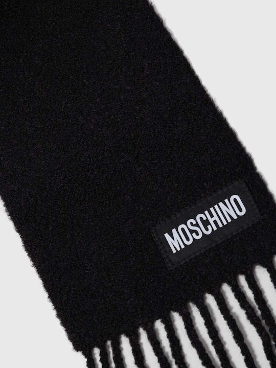 Moschino Men's Wool Scarf Black