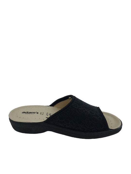 Leather Women's Flat Sandals Anatomic in Black Color