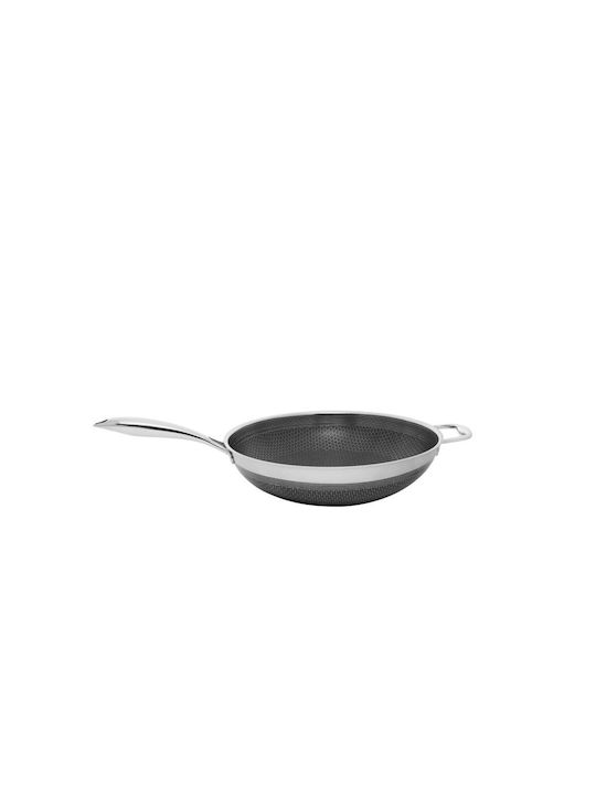 Kohersen Wok Mit Deckel aus Aluminium 32cm