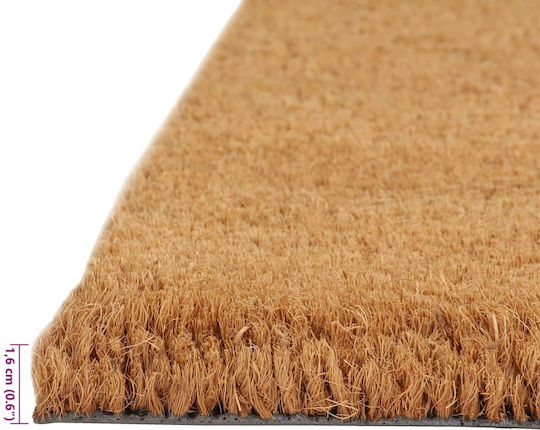 vidaXL Entrance Mat made of Coir with Anti-slip Backing Brown 40x60cm