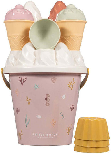 Little Dutch Σετ Κουβαδάκια Παραλίας Ice Cream Ocean Dreams Ροζ