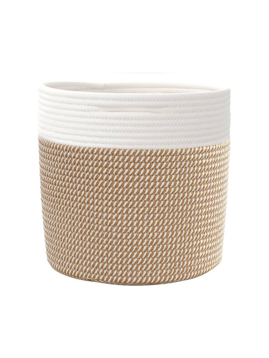 vidaXL Καλάθι Αποθήκευσης Υφασμάτινο Καφέ 28x28x28cm 2τμχ