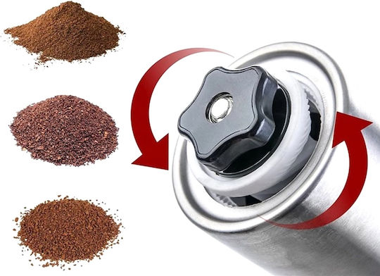 Set Manual Râșnițe Condimente Inox în Culoare Argintiu 1buc