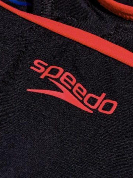 Speedo Placement Αθλητικό Set Bikini Μπουστάκι Μαύρο