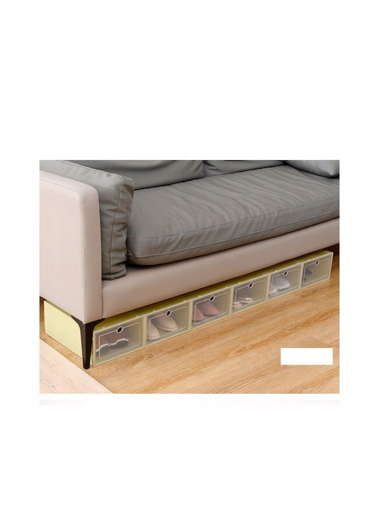 Plastic Cutie de Depozitare cu Capac Albastru 21.5x31x12.5cm 1buc