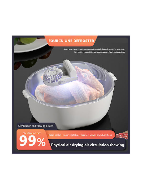 Cutie pentru Mâncare Plastic Alb 32.3x25.3cm 1buc