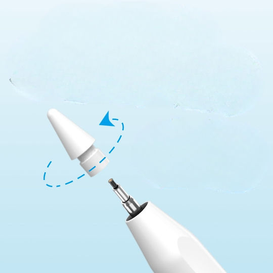 Erbord Stylus Pro Ψηφιακή για Apple iPad Air / Pro / Mini σε Λευκό χρώμα