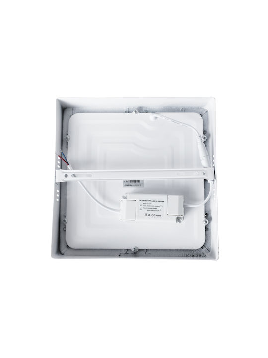 GloboStar Στρογγυλό Εξωτερικό LED Panel 20W με Ψυχρό Λευκό Φως 6000K