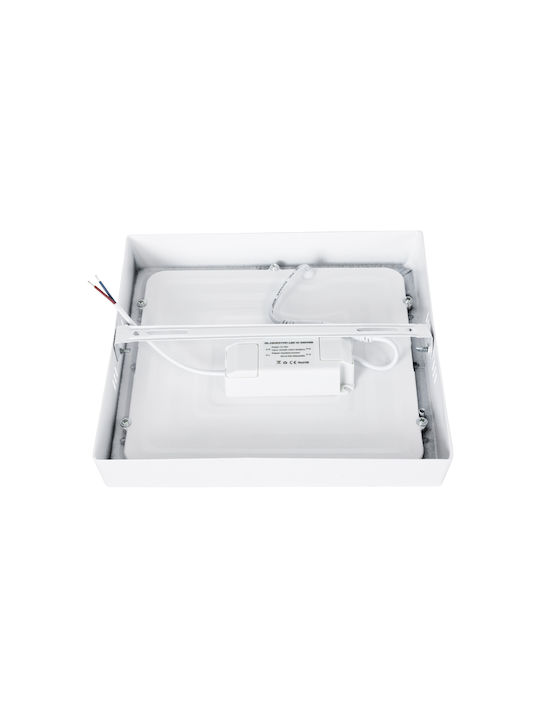 GloboStar Στρογγυλό Εξωτερικό LED Panel 20W με Ψυχρό Λευκό Φως 6000K