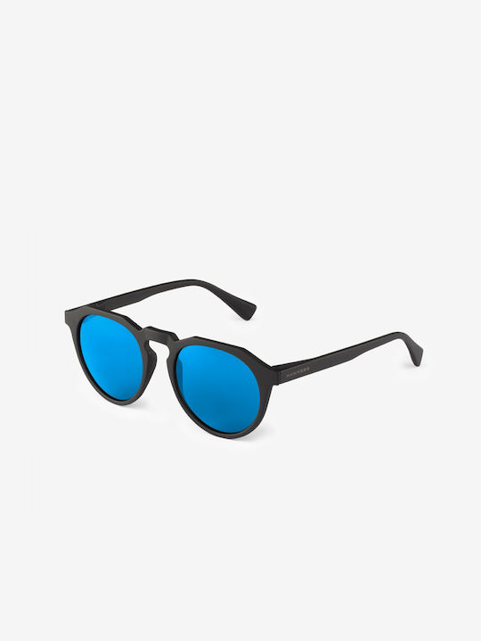 Hawkers Sunglasses with Carbon Black Sky Plastic Frame and Blue Mirror Lens W18TR12