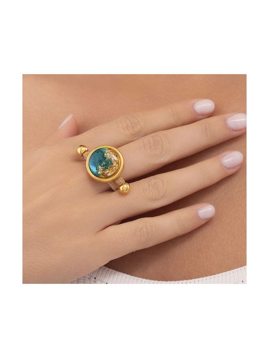 Apoxylo Women's Gold Plated Ring