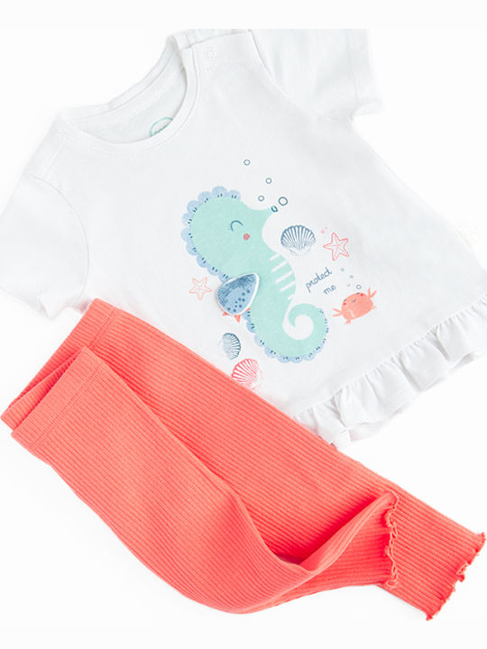 Kids' Set with Leggings Summer 2pcs Mixed