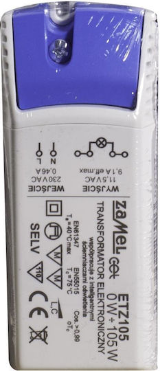 Zamel Τροφοδοτικό LED Ισχύος 105W με Τάση Εξόδου 12V