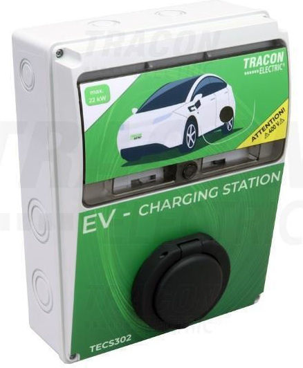 Tracon Electric Încărcător Montat Pe Perete Trei Faze 22kW Tipul 2 (TECS302)
